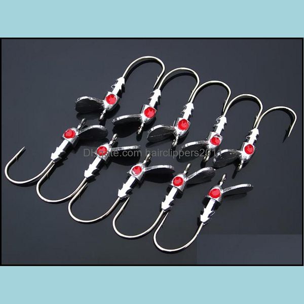 

baits & lures fishing sports outdoors wholesale lot 20 lead head jigs led hooks 10g/5.5m drop delivery 2021 hue5m