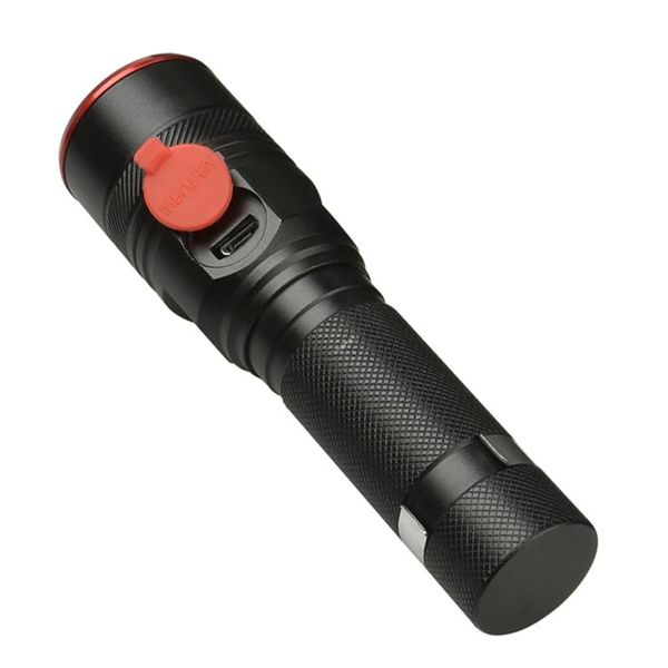 

светодиодный фонарик xm l t6 usb перезаряжаемые батареи 18650 факел 3000lm алюминиевый водонепроницаемый 3 режим фонарь для кемпинга велоспо