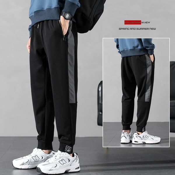 

2020 men fashion pants cargo overalls streetwear joggers hip hop sweatpants casual breathable brand trousers harem pants baggy, Black