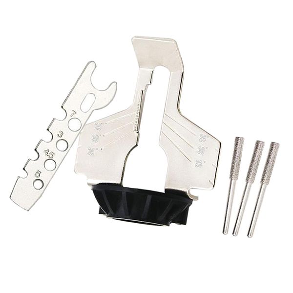 

chain saw sharpening attachment sharpener guide drill adapter head ruler