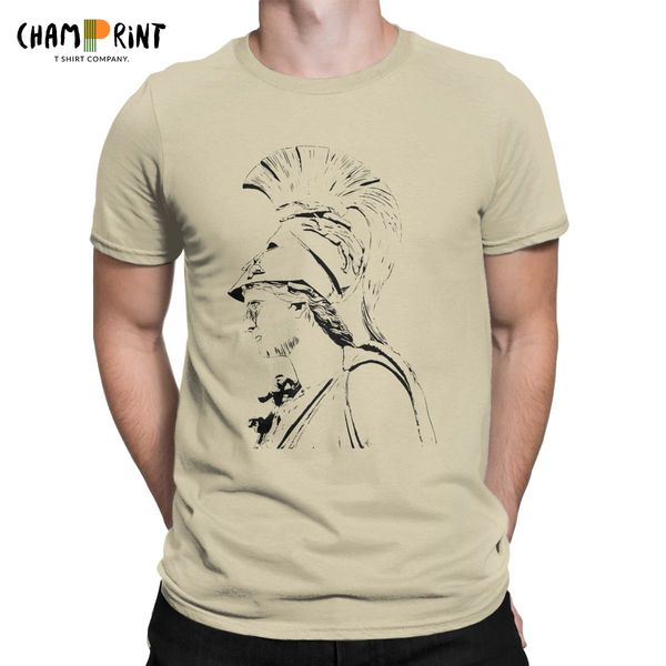 

sport pallas athena greek goddess mythology men t shirt vintage tees short sleeve round neck t-shirts 100% cotton 4xl 5xl clothes