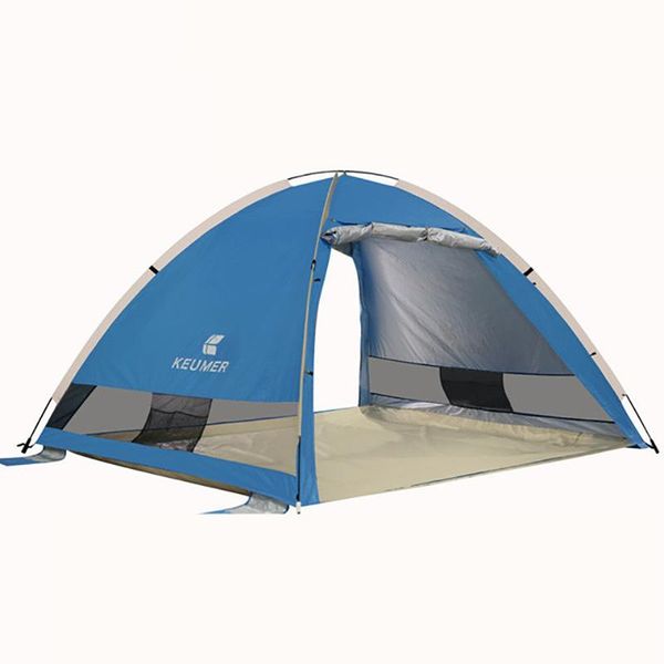 

tents and shelters 3-4 people automatic sun shelter family couple outdoor beach travel camping tent anti-wind sunshade