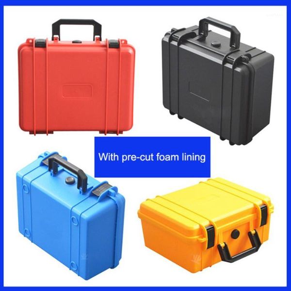 

tool case toolbox electronic instrument case small collection kit. plastic hand-held camera with pre-cut foam shipping