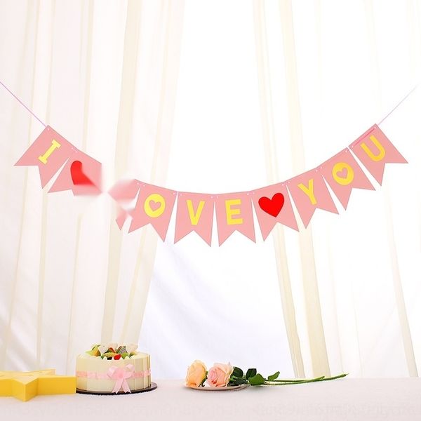 

oia10 knot supplies paper fishtail flag-pulling i love room wedding you decoration knotted flower pull supplies flower pull decoration flowe