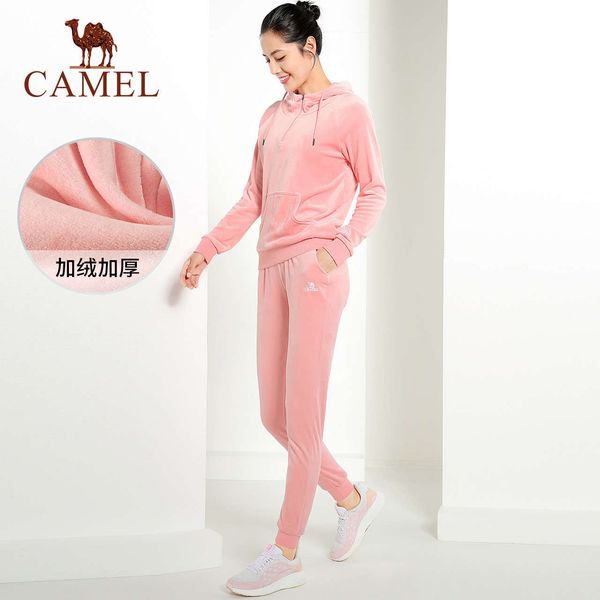 

vipcamel women's wear casual yoga plush running gym sports suit, Gray