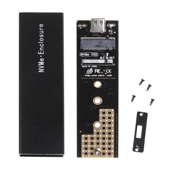

m2 ssd case nvme usb3.1 gen2 type-c m.2 ssd enclosure for 2230/2242/2260/2280mm