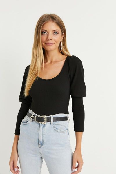 

women's blouses & shirts cool women balloon sleeve camisole blouse ey1042, White