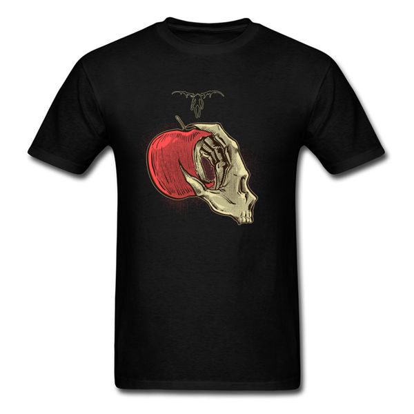 

apple, смерть майка мужчин тройники череп топы tshirts винтаж мультфильм printed t shirt black смешные tee рубашки спорта с капюшоном hoodie