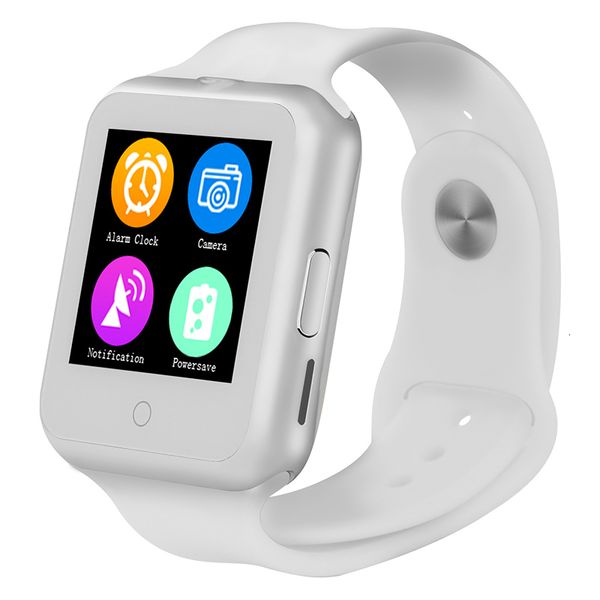 

3 smart watch phone support sim tf card men women children bluetooth smartwatch heart rate monitoring for apple android, Slivery;brown
