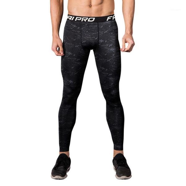 

running pants fannai 2021 men compression tight long quick-dry slim fit fitness trousers black1, Black;blue