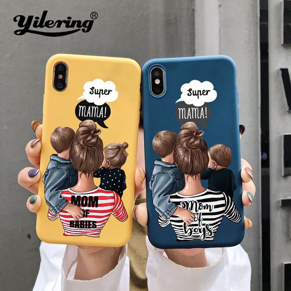 

super mum soft yellow blue 11 for iphone xs 12 pro max xr x 7 8 plus se 2020 phone case