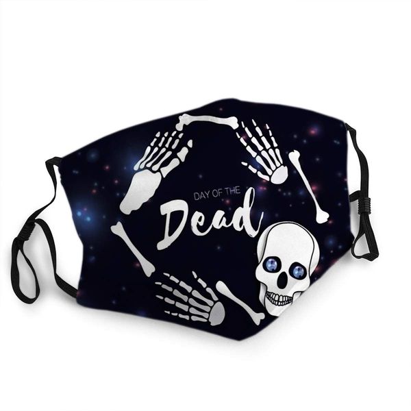 

reusable face shield mouth mask day of the dead paper cut skull for mexican celebration traditional mexico skeleton