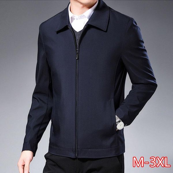 

spring and autumn new middle-aged and elderly loose casual men's jackets high-quality outerwear men's jackets 2020, Black;brown