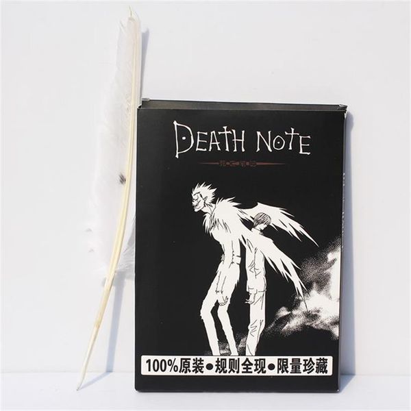 

new death note cosplay notebook & feather pen book anime writing journal
