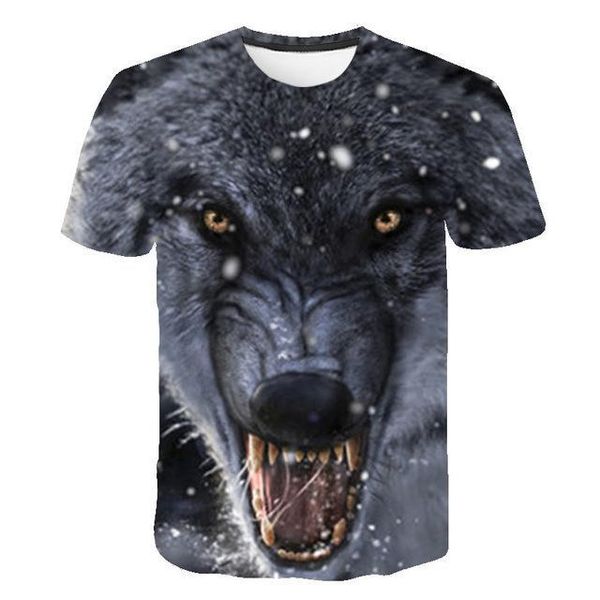 

men men 3d animal print wolf 3d print shirts funny harajuku comics men clothing