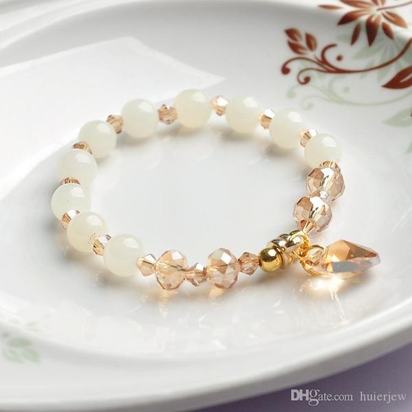 

charm bracelets masculina glass jewelry bijoux bead bracelets, Golden;silver