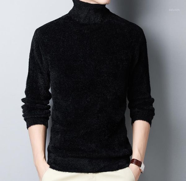 

2020 men long sleeve sweater autumn winter thickening warm trend fashion slim knitwear sweaters xiang691, White;black