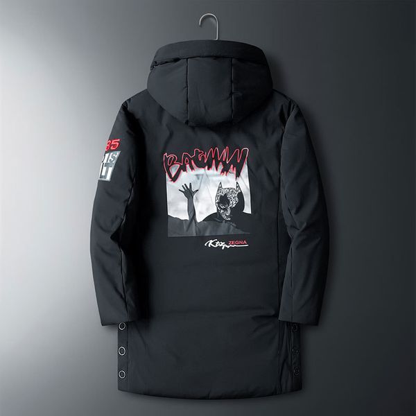 

men clothing fashion winter down jackets hooded mens long coat thick warm down coats male winter casual parkas 201204, Black