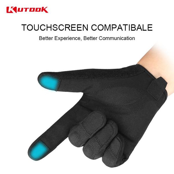 

kutook сенсорный экран велосипедные перчатки quick dry велосипедные перчатки мотоцикл перчатки многофункциональный инструмент перчатка для к, Black