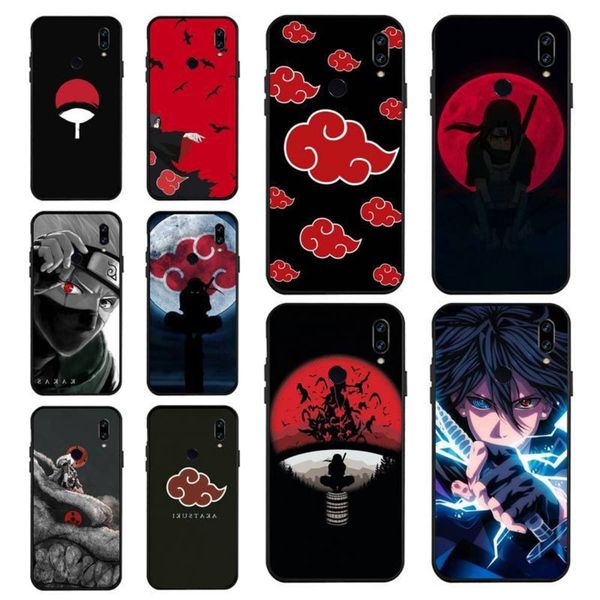 

uchiha naruto animated mobile phone cover redmi note 8 9 pro 7 8t 9a 9s