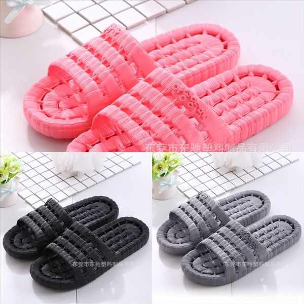 

guca spa l disposable homestay linen slipper female adults home guest travel soft gift anti slip casual, Black