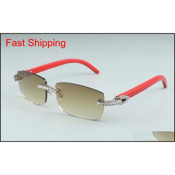 

3524012-13 big diamond sunglasses, red wood glasses, square piece eyeglasses fashion men's and women's b qylrrf bdefashion, Black