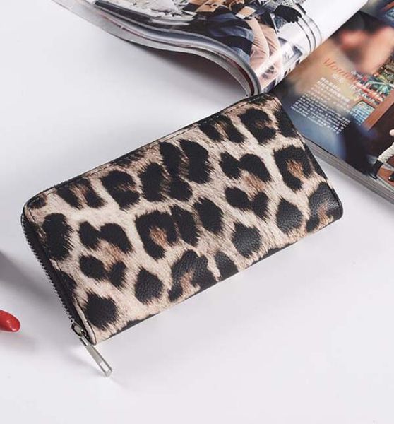 

3pcs leopard wallet women pu leopard printing multifunctional long wallets mix color, Red;black