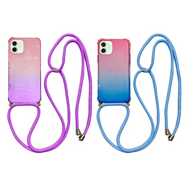 

2020 силиконовые мягкий тпу защитный с платяной rope для iphone 12 6.1inch новых мод портативного мобильного телефона case