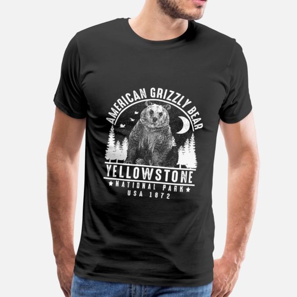

grizzly bear yellowstone america park lover designers graphic t shirt unique o-neck tracksuit hoodie sweatshirt