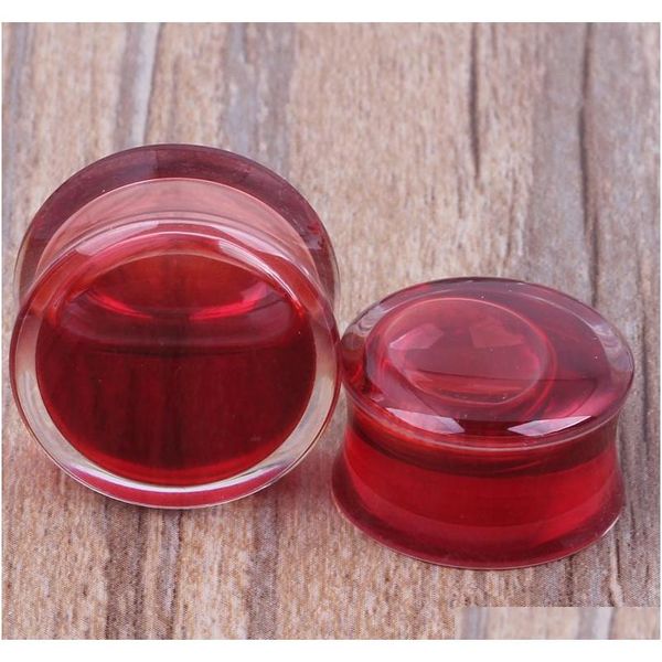 

120pcs mix 6-16mm liquid red blood flesh tunnel ear plug piercing b jlldiv carshop2006, Silver