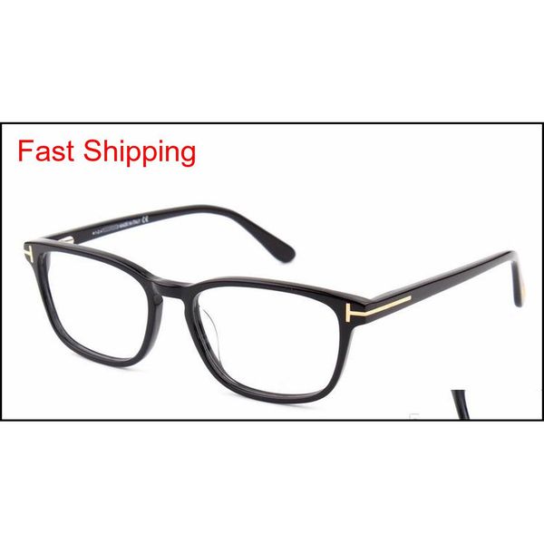 

2016 italian brand glasses frame 5355 men and women retro glasses frame fashion business plate eye frame dhqzz, Black