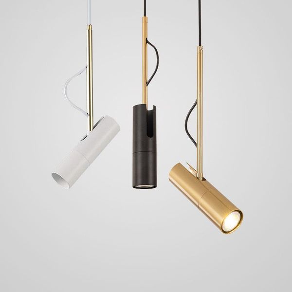 

led rotating spotlight modern pendant light hanging lamp living room clothing light fixture black hanglamp luminiare