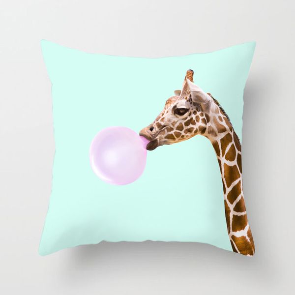 

pillow case cartoon animal printed throw pillows cushion cover decorative dog flamingo unicorn giraffe elephant home deco 151 k2