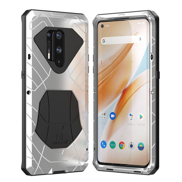 

case for oneplus 8 pro heavy duty protection doom armor metal aluminum cases shockproof protector cover mobile phone accessories