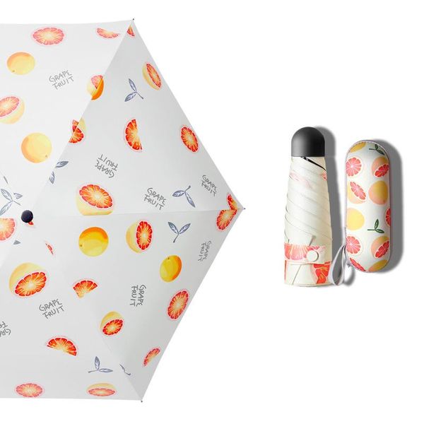 

fruit mini capsule umbrella five folding sun protection upf50 umbrella parapluie folding women umbrellara in women bbykqm sweet07