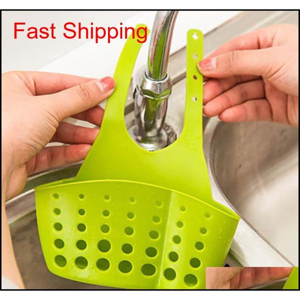 

kitchen portable hanging drain shelf basket drain bag dish rack bath storage rack gadget tools sink h qylvny ppshop01