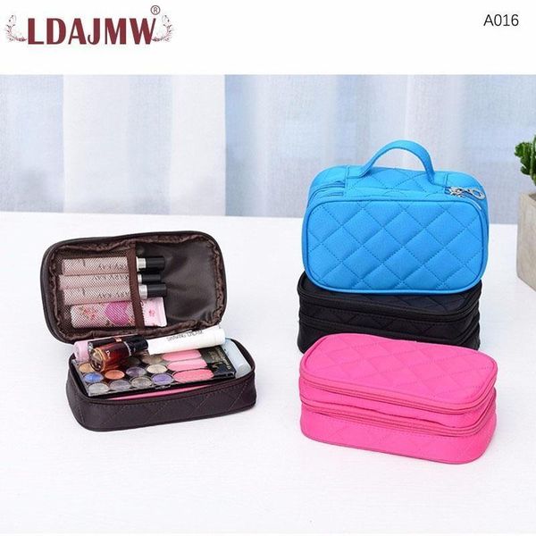 

cosmetic bags & cases ldajmw portable double waterproof travel toiletry bag makeup organizer casual handbag for women and men1
