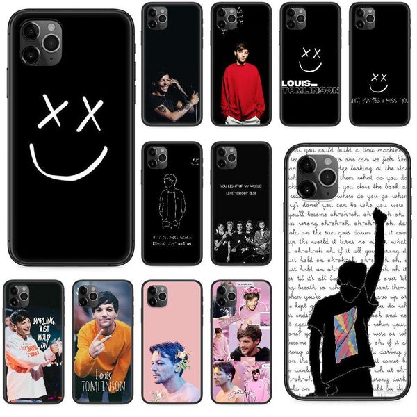 

an addrs of louis tomlinson mobile phone case is vip 4 4s 5 5s se 5c 6s 6 7 8 plus x 11 pro max 2020 black soft cover