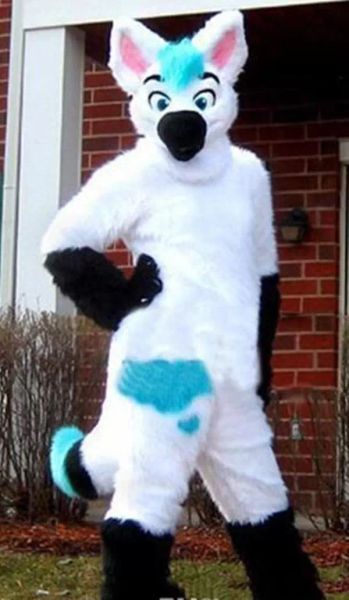 

pink fursuit husky wolf halloween mascot costume for to wear for sale carnival costume carnival party costume, Red;yellow