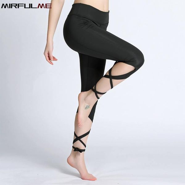 

yoga outfits summer women cropped pants gym workout bottom bandage sport leggings skinny capris 3/4 running trousers slim fitness tights1, White;red