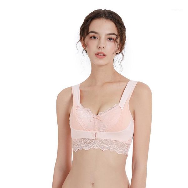 

front buckle plus size push up bra embroidery lace bras intimate brassiere underwire bralette for women underwear lingerie1, Red;black