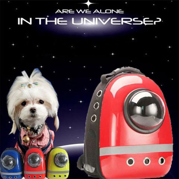 

pet space shaped breathable pet cat carrier backpack dog outdoor portable package bag cat bags travel