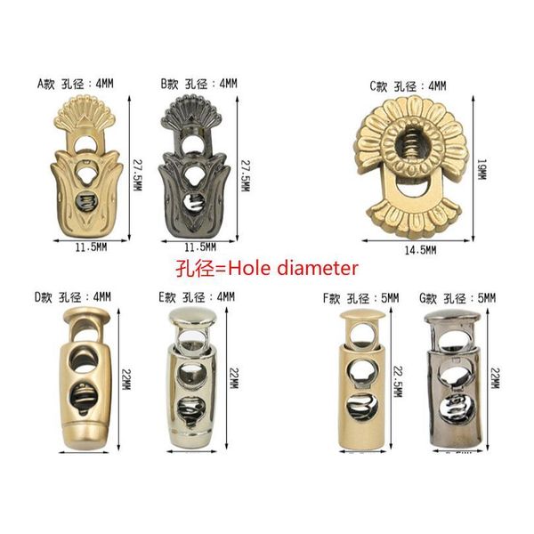 

5pcs metal spring deduction hat cord lock drawstring buckle button clothing accessories accessories only rope deductio bbywab, Blike;white