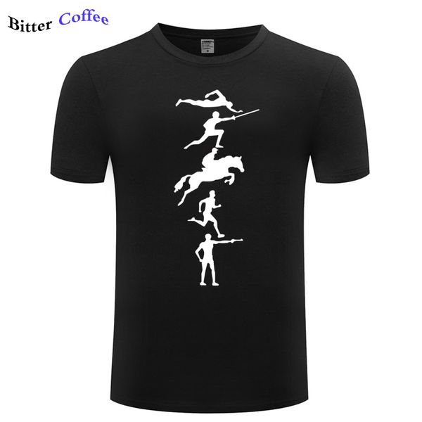 

new summer fashion modern pentathlon t shirt men short sleeve funny t-shirt prints mans tshirt plus size sport hooded sweatshirt hoodie
