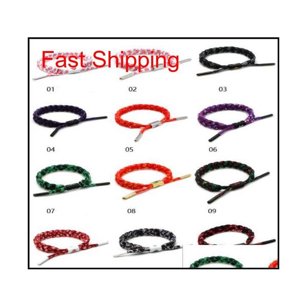 

2019 new punk adjustable basketball star shoelace brac qylzcu queen66, Silver