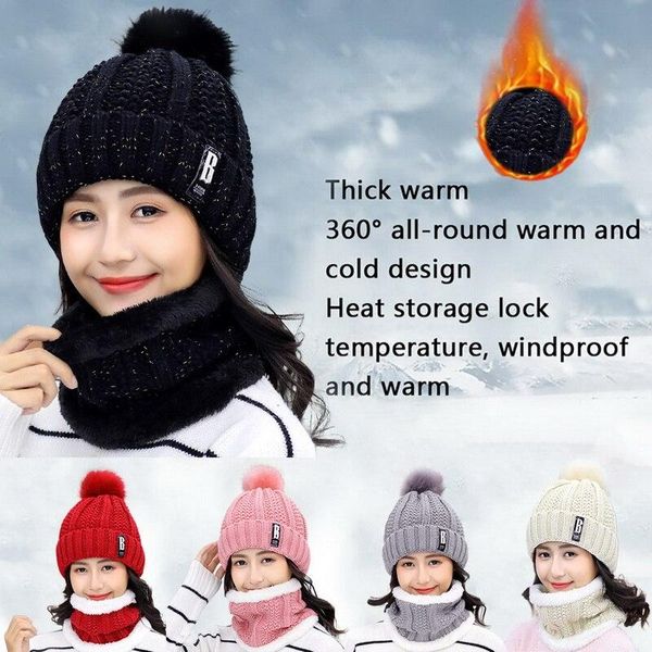 

balaclava women's knitted hat scarf caps neck warmer winter hats for men women skullies beanies warm fleece cap 8 colors, Blue;gray