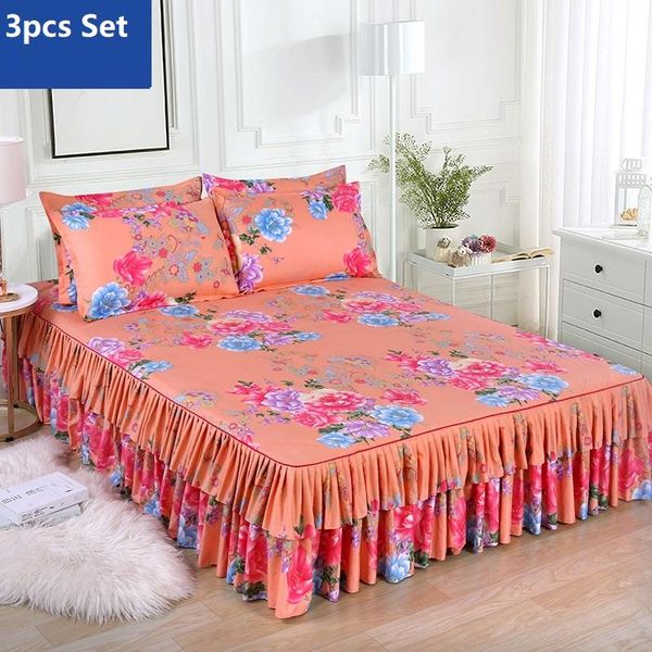 

двойной шлифовальный установить размер покрывала слоя кровать soft 2pcs постельный 1шт юбка king наволочки queen bbyhkm hotstore2010