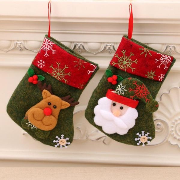 

christmas stockings candy gifts holder bag xmas tree hanging stocking fireplace hanging ornament decorations for christmas1