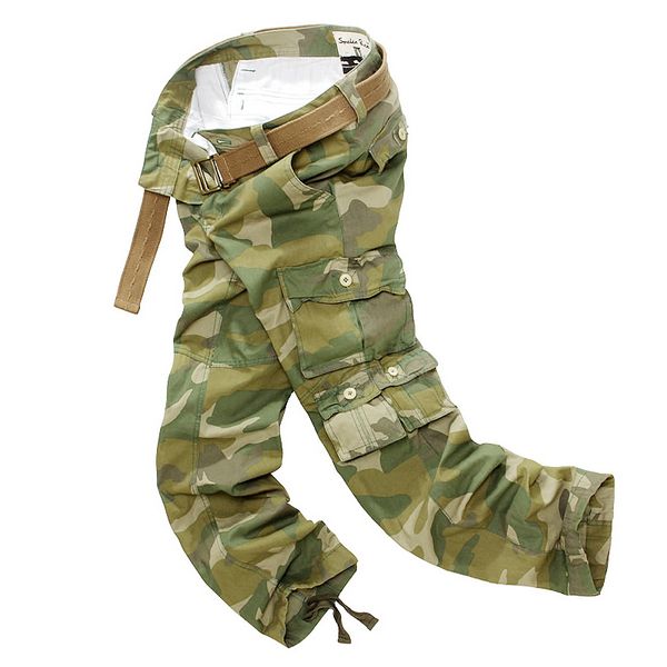 

new fashion men cargo pants army tooling short military men casual trousers tactical pants plus size 30-40 lj201007, Black