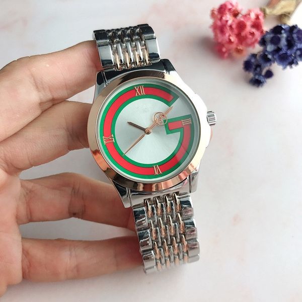 

2020 new arrivals women watches 38mm girl dress quartz woman watch stainless steel female clock lady relogio montre femme with box, Slivery;brown